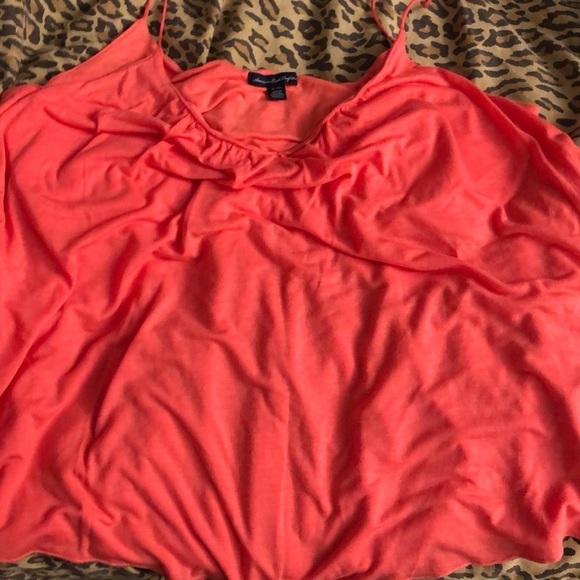 American Eagle Outfitters size X-Large coral camisole w/shelf bra - Picture 3 of 4